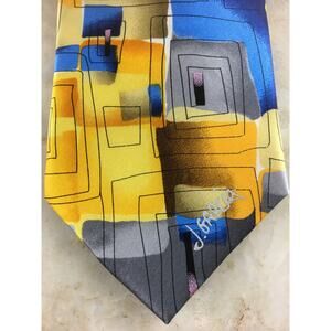 JERRY GARCIA,  YELLOW and BLUE, ALL SILK TIE